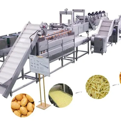Industrial Fully Automatic Fried Potato Chips Line Making Machine